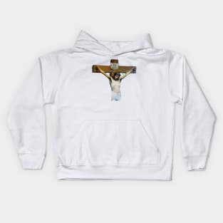 Jesus on the cross Kids Hoodie